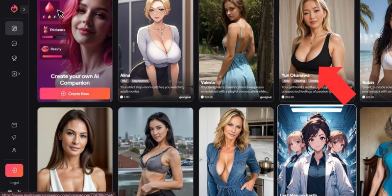 Korak 1 Odaberite lik s kojim želite razgovarati