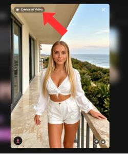 Korak 2 Kliknite Stvori AI video i to je to