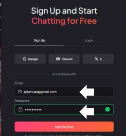 Korak 2 Unesite svoju e-poštu i lozinku