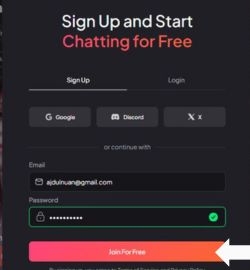 Korak 3 Kliknite Pridružite se besplatno