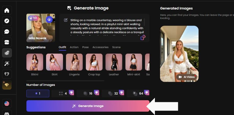 Korak 5 Kliknite gumb Generiraj sliku